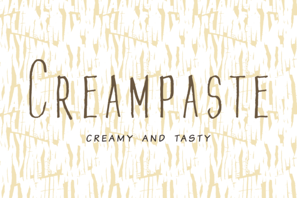 Creampaste Font: A Creamy Display Typeface for Small Business Branding
