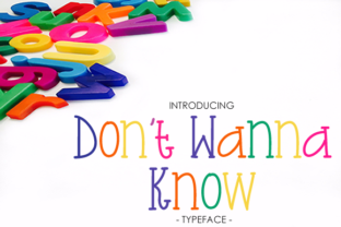 Don't Wanna Know Font: A Handwritten Serif with Storybook Charm for Branding