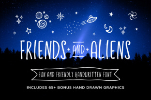 Friends and Aliens Font Brings Retro Character to Campaign Graphics