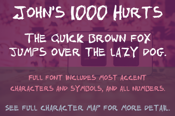 John s 1000 Hurts: A Handwritten Font for Real Branding
