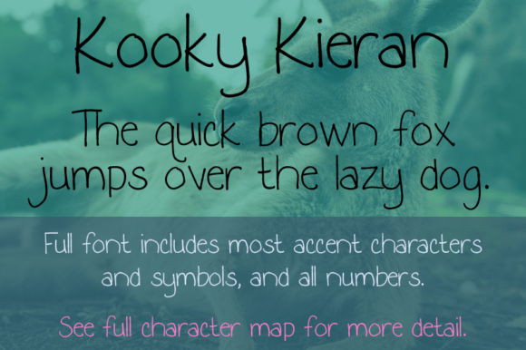 Kooky Kieran: A Handwritten Font with Editorial Charm