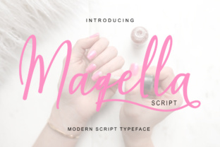 Maqella: A Handcrafted Calligraphy Font for Crafters and Sellers
