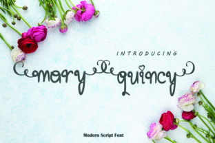 Mary Quincy: A Playful Script Font for Editorial and Brand Design