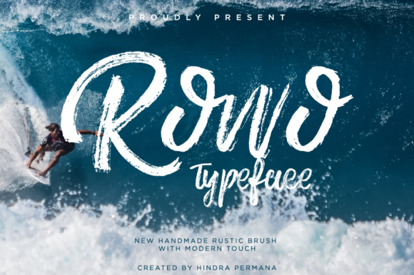 Rowo: A Hand Brushed Script Font for Handmade Craft Projects