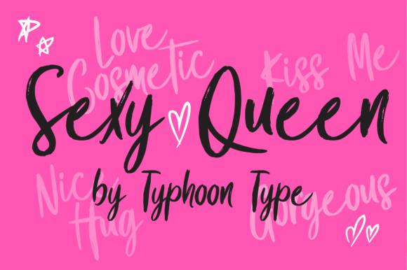 Sexy Queen Font: A Maker's Guide to Dry Brush Typography