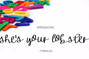She s Your Lobster A Handwritten Font That Makes Small Brands Memorable