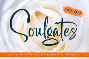 Soulgates: A Brush Script Typeface That Elevates Campaign Visuals