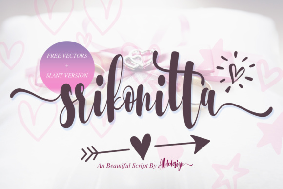 Srikonitta: A Swashy Script Font with Genuine Charm