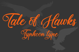 Tale of Hawks: A Bold Script Typeface for Digital Design Workflows