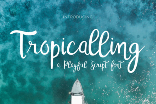 Tropicalling Font: A Playful Script for Thoughtful Editorial Design
