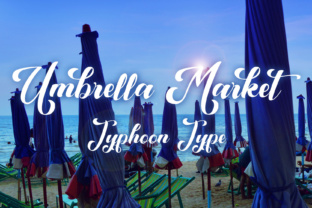 Umbrella Market: A Script Font That Elevates Campaign Visuals