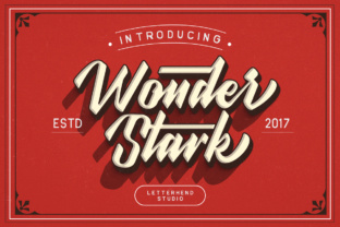 Wonder Stark: A Bold Script Typeface for Handmade Product Creators